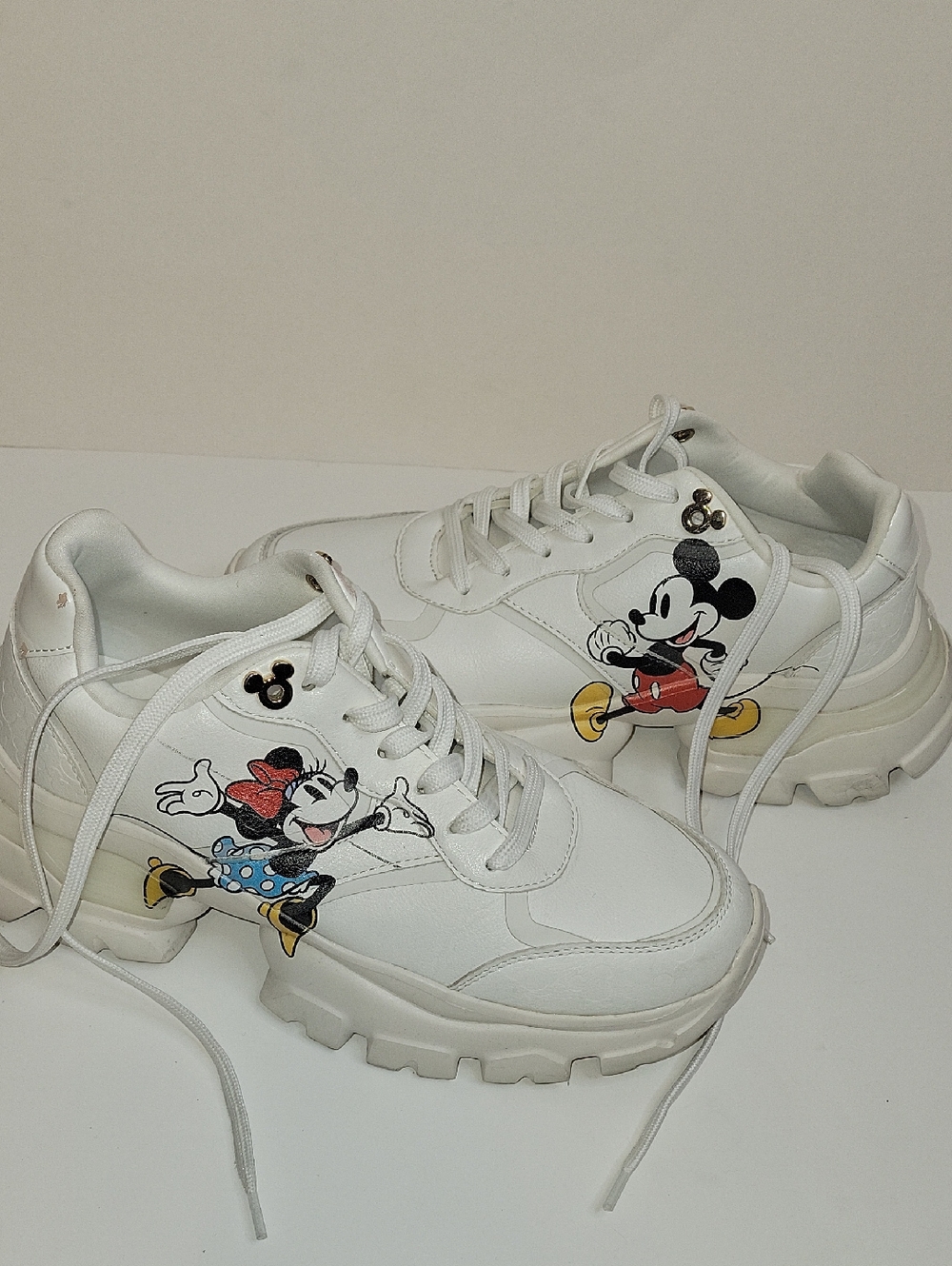 Aldo Disney Woman Sneakers with Mickey & Minnie Graphics